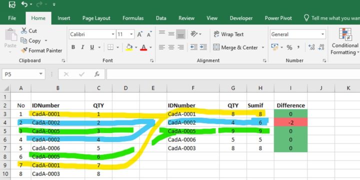 Excel magic for BOM check